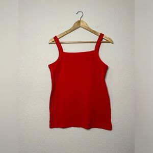 Loft Red Tank Top Size Medium